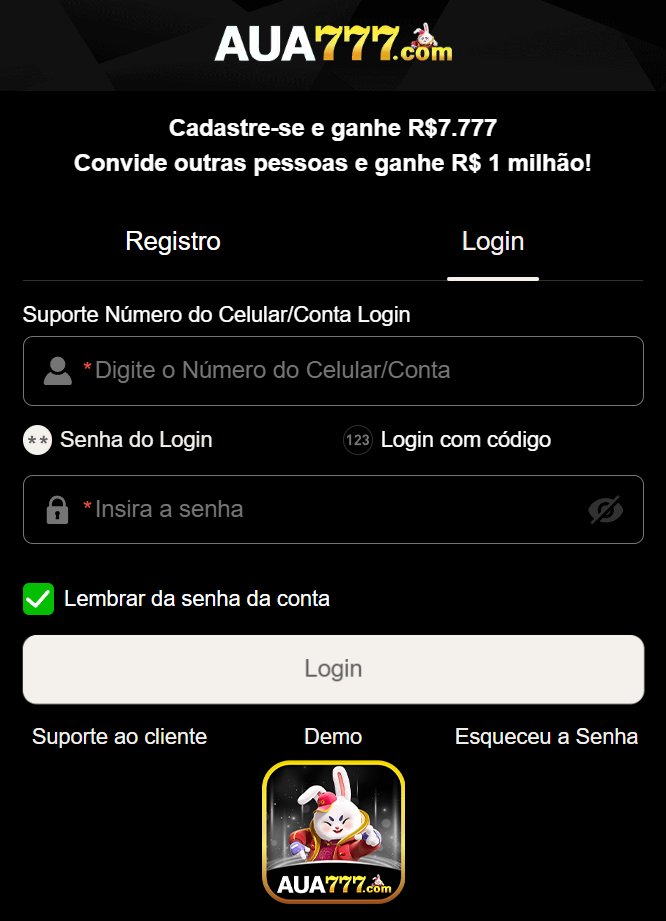 Login seguro na aua777.com